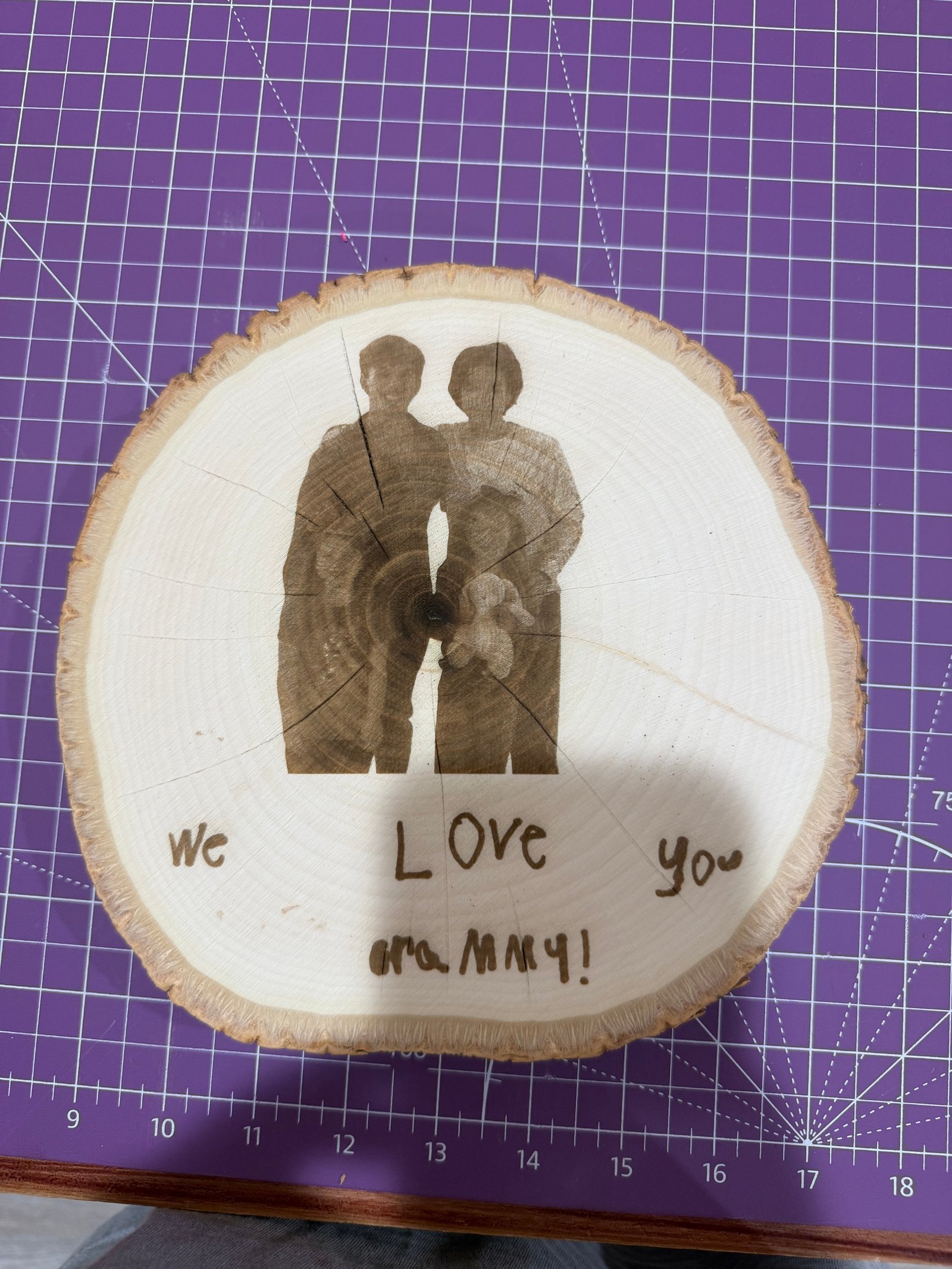 Photo engraved keepsake